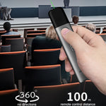 Schermo LCD a LED ASiNG Puntatore laser verde brillante ad alta potenza Istruzioni vocali PPT Presentatore della pagina, A17