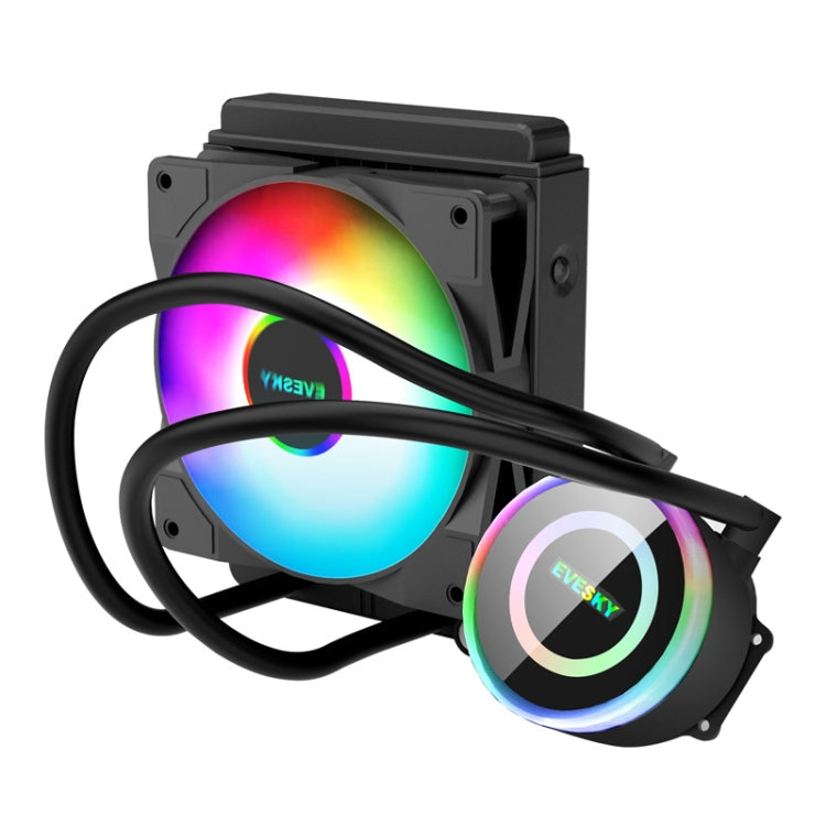 EVESKY Raffreddatore ad acqua Ventola CPU Ventola RGB Dissipatore di calore liquido Radiatore integrato, 120mm Colorful, 120mm RGB, 240mm, 360mm