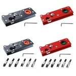 Pialla manuale a profondità regolabile per smussatura multi-angolo per la lavorazione del legno, Black Planer, Red Planer, Black + 6 Blades, Red + 6 Blades