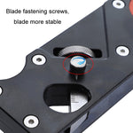 Pialla manuale a profondità regolabile per smussatura multi-angolo per la lavorazione del legno, Black Planer, Red Planer, Black + 6 Blades, Red + 6 Blades