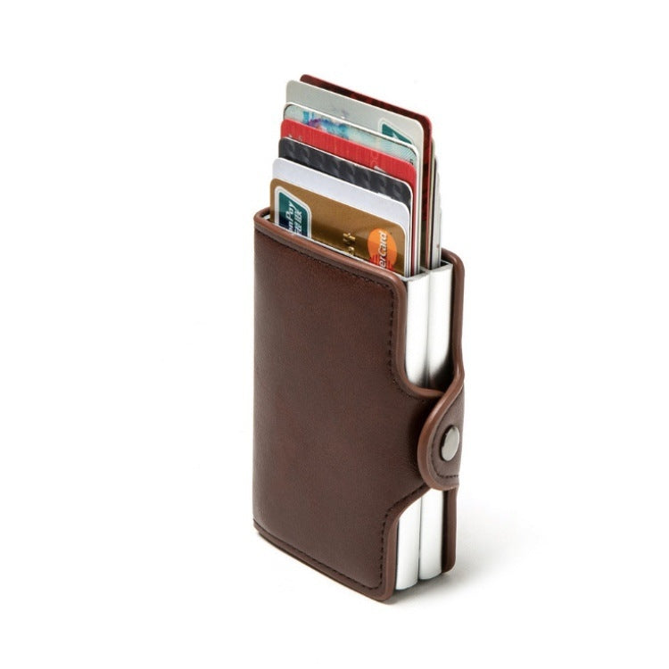 Portacarte pop-up automatico Portacarte in metallo Porta carte di credito per carte di credito RFID, GS-AL003 Red, GS-AL003 Blue, GS-AL003  Black, GS-AL003 Coffee, GS-AL003 Brown