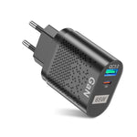 Adattatore ricarica rapida PD 65W con plug EU, UK, US, AU, KR
