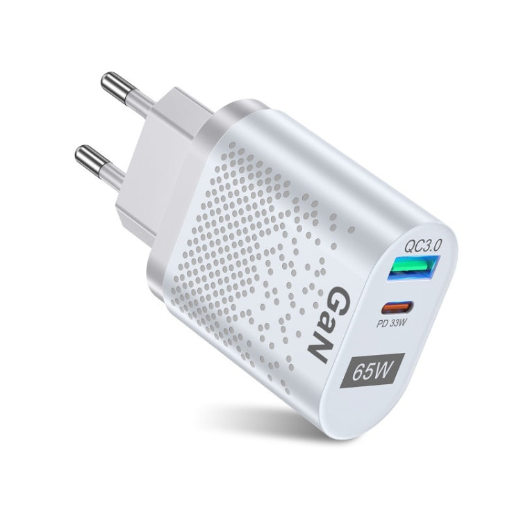 Adattatore ricarica rapida PD 65W con plug EU, UK, US, AU, KR