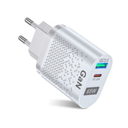 Adattatore per computer a ricarica rapida PD per caricabatterie per telefoni cellulari GaN da 65 W, Black EU Plug, Black UK Plug, Black US Plug, Black AU Plug, Black KR Plug, White EU Plug, White UK Plug, White US Plug, White AU Plug, White KR Plug