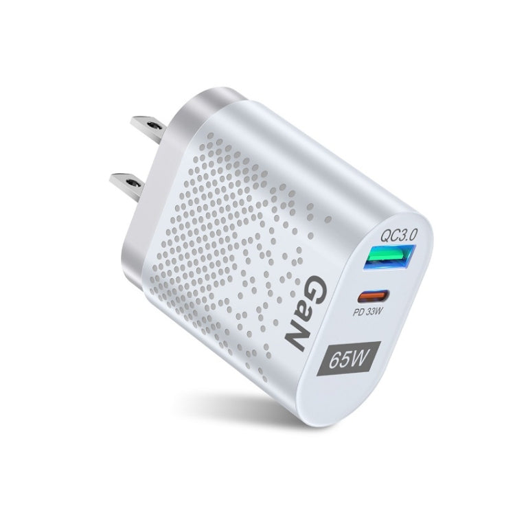 Adattatore ricarica rapida PD 65W con plug EU, UK, US, AU, KR