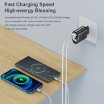 Adattatore ricarica rapida PD 65W con plug EU, UK, US, AU, KR