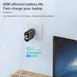 Adattatore ricarica rapida PD 65W con plug EU, UK, US, AU, KR