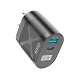 Caricabatterie rapido 65W GAN PD + QC3.0 universale