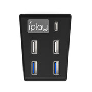 iplay HBP-308 per Sony PS5 5 in 1 console di gioco USB 3.0 connessione HUB estensore di trasmissione, For Sony PS5