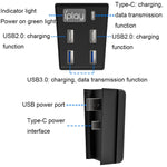 Hub USB 3.0 5 in 1 per Sony PS5 con ricarica e dati