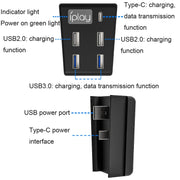 iplay HBP-308 per Sony PS5 5 in 1 console di gioco USB 3.0 connessione HUB estensore di trasmissione, For Sony PS5