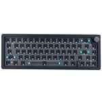 67 tasti fai-da-te personalizzati a tre modalità con kit tastiera meccanica a manopola Supporta la retroilluminazione RGB hot plug, White, Black, Claret, Purple, Green, Blue