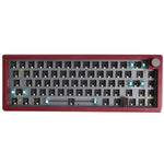 67 tasti fai-da-te personalizzati a tre modalità con kit tastiera meccanica a manopola Supporta la retroilluminazione RGB hot plug, White, Black, Claret, Purple, Green, Blue