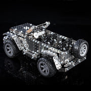 Assemblaggio Fuoristrada Intelligenza Assemblaggio manuale Giocattolo Macchinari Costruzione Modello in metallo, Off-Road Vehicle