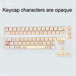 68 tasti Copritasti personalizzati PBT Heat Rise a 5 lati, 66 Keys Blue, 66 Keys Pink, 66 Keys Green