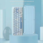 68 tasti Copritasti personalizzati PBT Heat Rise a 5 lati, 66 Keys Blue, 66 Keys Pink, 66 Keys Green