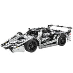 Modello auto da assemblare in metallo 27,5x12x7,6 cm