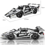 Modello auto da assemblare in metallo 27,5x12x7,6 cm