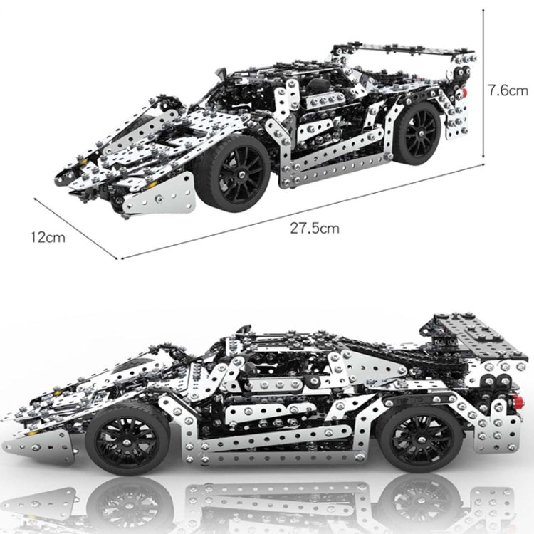 Modello auto da assemblare in metallo 27,5x12x7,6 cm