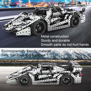 Assemblaggio in metallo Modello di auto Intelligenza Assemblaggio fatto a mano Toy Building Block, Racing Car