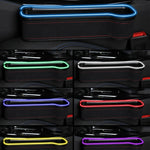 Car Central Control Seat Gap Storage Box con doppia luce ambientale USB, Suede Wine Red Principal Driver, Suede Wine Red Co-pilot, Suede Coffee Principal Driver, Suede Coffee Co-pilot, Suede Black Principal Driver, Suede Black Co-pilot                 ...
