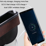 Car Central Control Seat Gap Storage Box con doppia luce ambientale USB, Suede Wine Red Principal Driver, Suede Wine Red Co-pilot, Suede Coffee Principal Driver, Suede Coffee Co-pilot, Suede Black Principal Driver, Suede Black Co-pilot                 ...