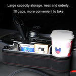 Car Central Control Seat Gap Storage Box con doppia luce ambientale USB, Suede Wine Red Principal Driver, Suede Wine Red Co-pilot, Suede Coffee Principal Driver, Suede Coffee Co-pilot, Suede Black Principal Driver, Suede Black Co-pilot                 ...