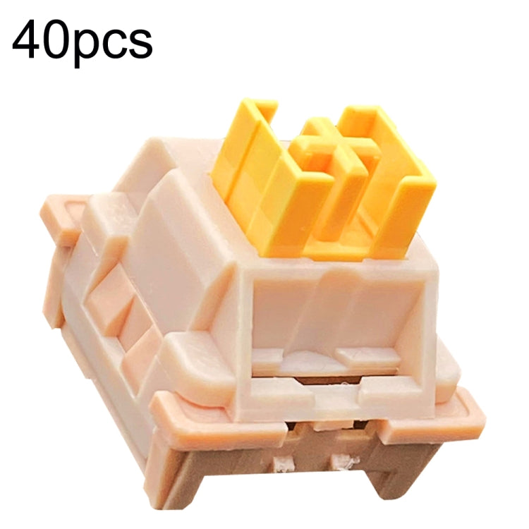 Albero a 3 pin per tastiera meccanica hot swap personalizzata da 40 pezzi, 40pcs Peach Linear Mute Shaft, 40pcs Paragraph Mute Shaft, 40pcs Marine Silent Shaft, 40pcs Crystal Dust Shaft, 40pcs Panda Paragraphs Shaft, 40pcs Silver Shaft