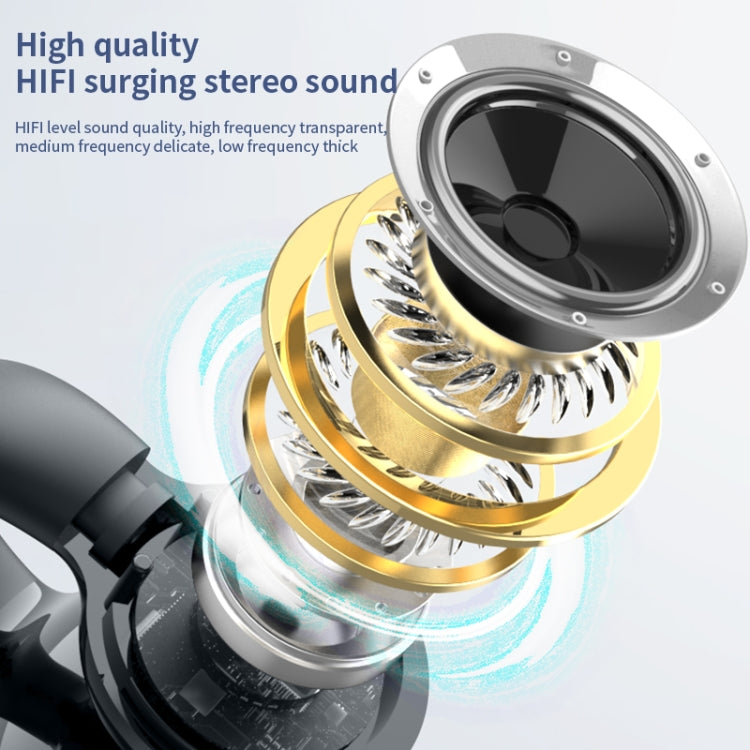 Auricolare Bluetooth a conduzione ossea con morsetto auricolare stereo a orecchio singolo, YX09 (Black), YX09 (White), YX09 (Pink), YX09 (Skin Color)