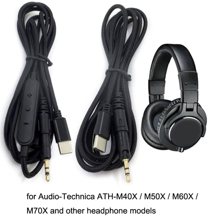 Per cavo per cuffie audio M40X / ATH-M50X / M60X / M70X TYPE-C/USB-C, stile:, ZS0211 Standard Version, ZS0211 Wire Control Version