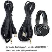 Per cavo per cuffie audio M40X / ATH-M50X / M60X / M70X TYPE-C/USB-C, stile:, ZS0211 Standard Version, ZS0211 Wire Control Version