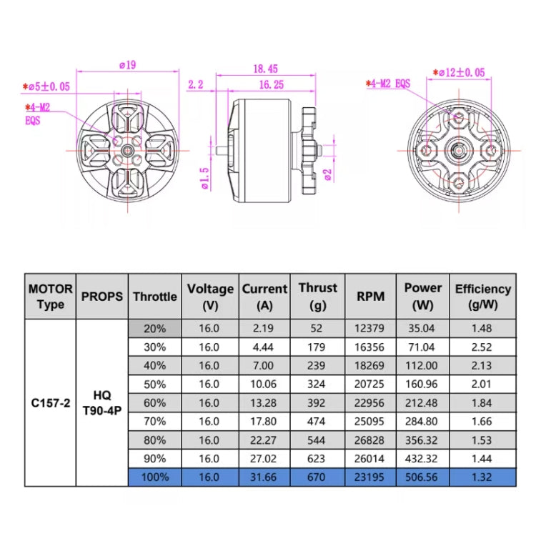 C157-2 FPV Traversing Machine Aerial Photography Motor for AVATA3.5 Rack, C157-2 3750KV