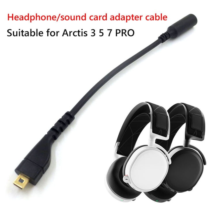 Per SteelSeries Arctis 3 5 7 Pro Cavo adattatore per scheda audio per cuffie Cavo audio, ZS0219 A Black, ZS0219 B Black