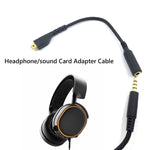 Per SteelSeries Arctis 3 5 7 Pro Cavo adattatore per scheda audio per cuffie Cavo audio, ZS0219 A Black, ZS0219 B Black