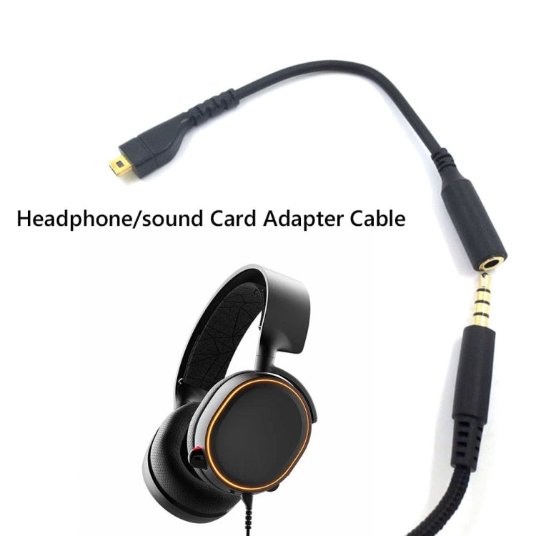 Per SteelSeries Arctis 3 5 7 Pro Cavo adattatore per scheda audio per cuffie Cavo audio, ZS0219 A Black, ZS0219 B Black