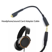 Per SteelSeries Arctis 3 5 7 Pro Cavo adattatore per scheda audio per cuffie Cavo audio, ZS0219 A Black, ZS0219 B Black