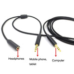 Cavo audio per registrazione dal vivo di Voice Party da 3,5 mm, ZS0203 Black, ZS0203 Red Black