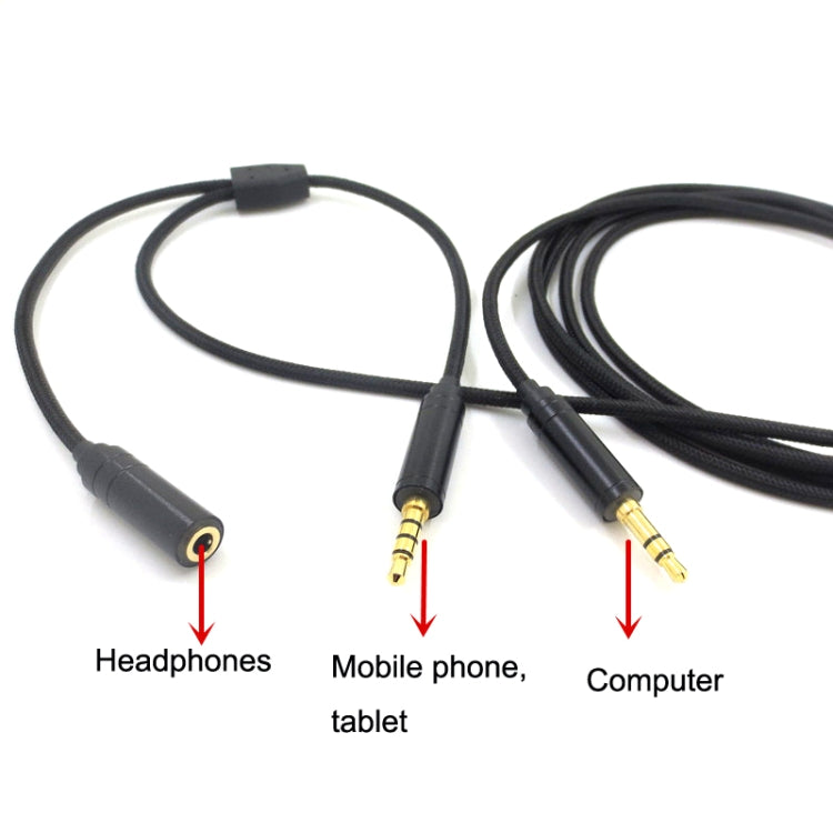 Cavo audio per registrazione dal vivo di Voice Party da 3,5 mm, ZS0203 Black, ZS0203 Red Black