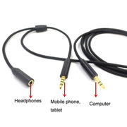 Cavo audio per registrazione dal vivo di Voice Party da 3,5 mm, ZS0203 Black, ZS0203 Red Black