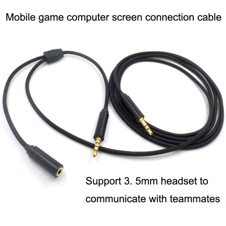 Cavo audio per registrazione dal vivo di Voice Party da 3,5 mm, ZS0203 Black, ZS0203 Red Black