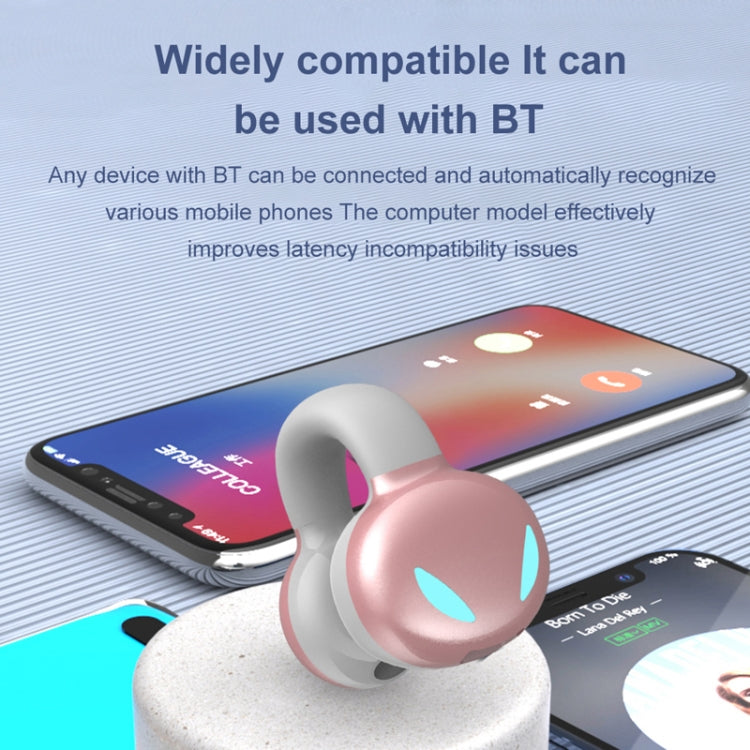 Clip Ear Audio esterno stereo senza ferire l'orecchio Auricolari Bluetooth modello sportivo aziendale, YX03 (Black), YX03 (White), YX03 (Pink), YX03 (Grey)