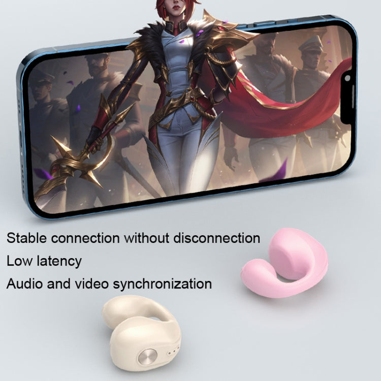 Auricolari Bluetooth wireless a doppia conduzione ossea Ear Clip Wear Mini Sport, Dual Ear (Pink), Dual Ear (Blue), Dual Ear (White), Dual Ear (Skin Color), Dual Ear (Black)