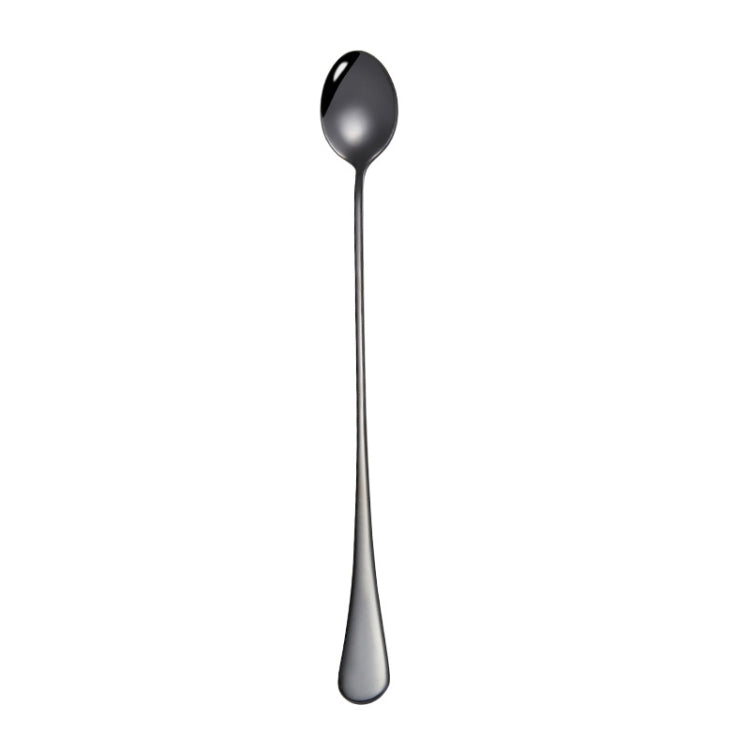 Cucchiaio per mescolare bevande ghiacciate con manico lungo in acciaio inossidabile 2 pezzi 304, Stainless Steel Color, Titanium Gold, Rose Gold, Colorful, Titanium Black