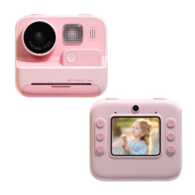 Fotocamera a stampa istantanea per bambini 4800 W Pixel Schermo da 2 pollici Fotocamera fotografica a doppio obiettivo, K27 Pink, K27 Yellow