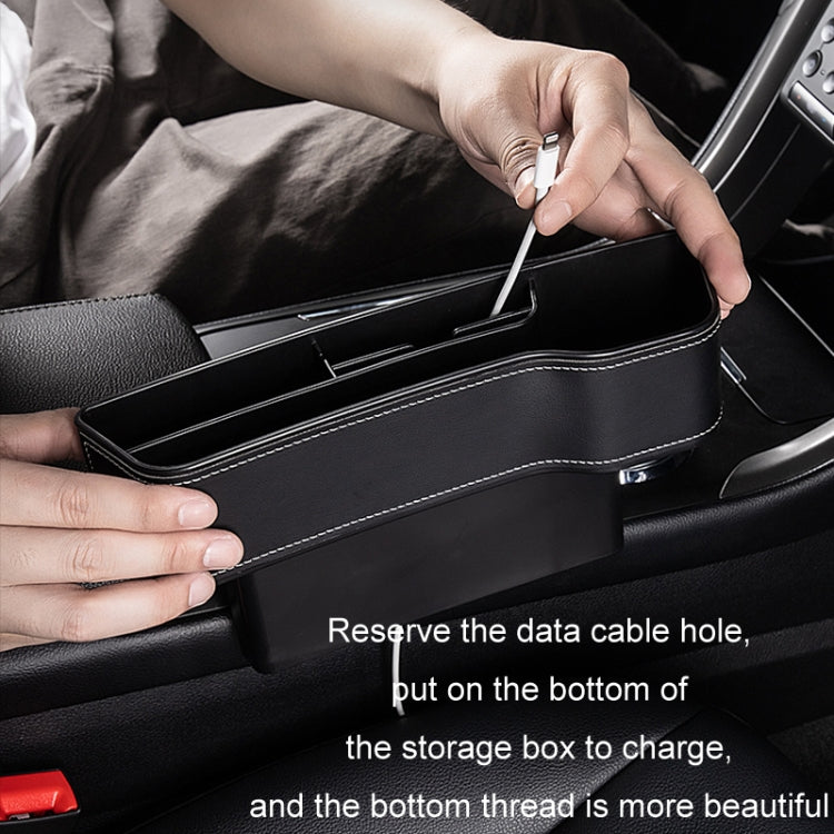 Scatola di immagazzinaggio per fessure per auto Scatola di finitura per la decorazione del sedile, Black Leather Principal Driver, Black Leather Co-pilot, Beige Leather Principal Driver, Beige Leather Co-pilot, Mocha Brown Leather Principal Driver     ...