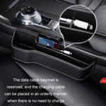 Scatola di immagazzinaggio per fessure per auto Scatola di finitura per la decorazione del sedile, Black Leather Principal Driver, Black Leather Co-pilot, Beige Leather Principal Driver, Beige Leather Co-pilot, Mocha Brown Leather Principal Driver     ...