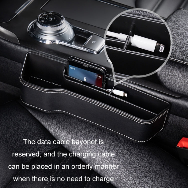 Scatola di immagazzinaggio per fessure per auto Scatola di finitura per la decorazione del sedile, Black Leather Principal Driver, Black Leather Co-pilot, Beige Leather Principal Driver, Beige Leather Co-pilot, Mocha Brown Leather Principal Driver     ...