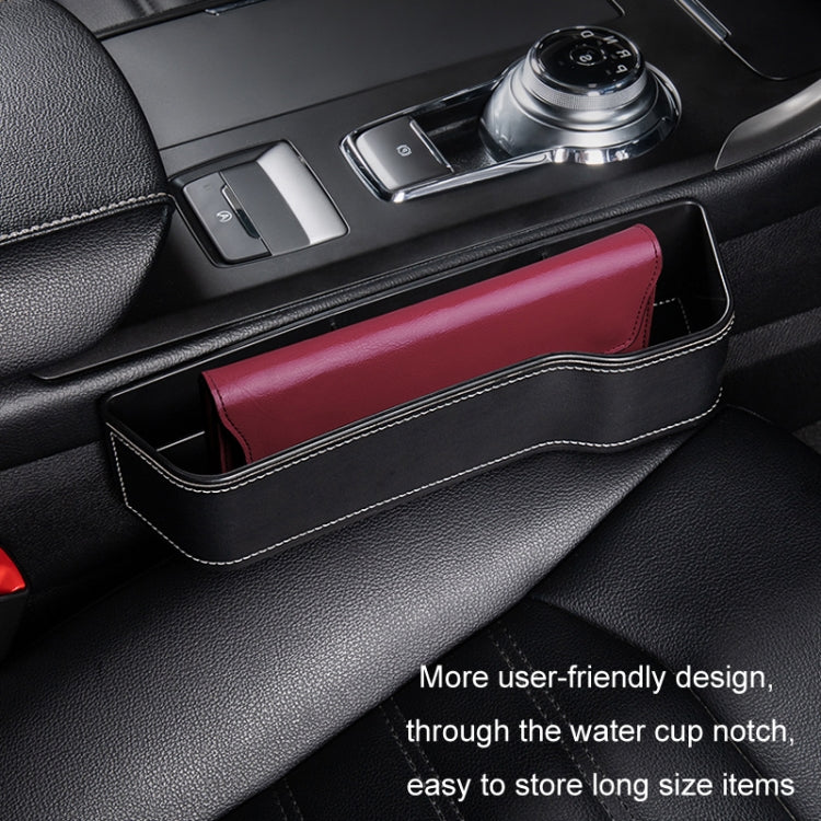 Scatola di immagazzinaggio per fessure per auto Scatola di finitura per la decorazione del sedile, Black Leather Principal Driver, Black Leather Co-pilot, Beige Leather Principal Driver, Beige Leather Co-pilot, Mocha Brown Leather Principal Driver     ...