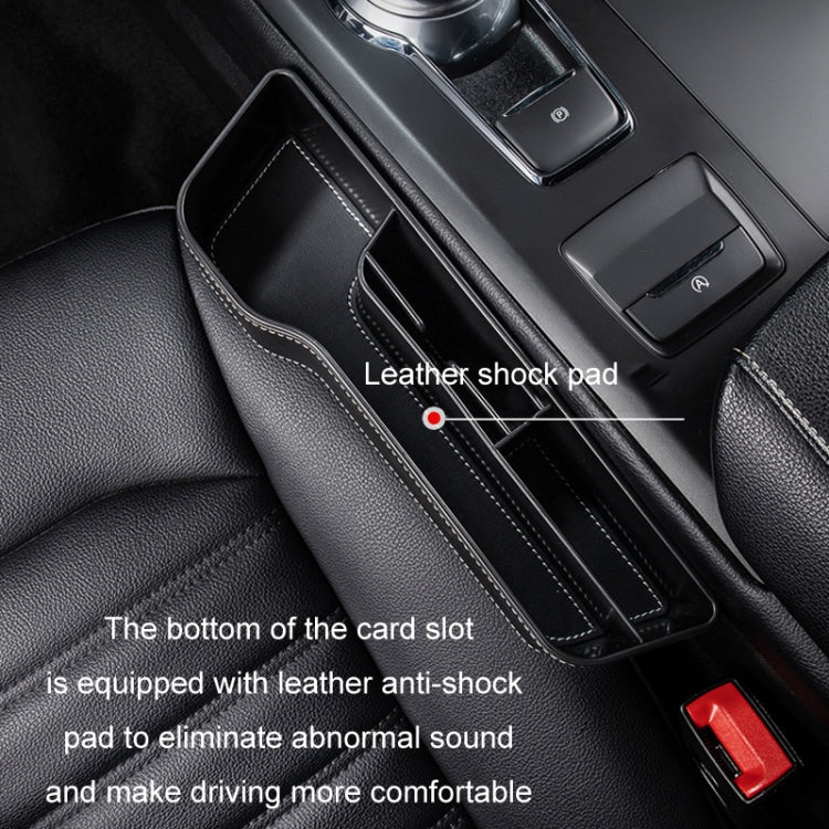Scatola di immagazzinaggio per fessure per auto Scatola di finitura per la decorazione del sedile, Black Leather Principal Driver, Black Leather Co-pilot, Beige Leather Principal Driver, Beige Leather Co-pilot, Mocha Brown Leather Principal Driver     ...