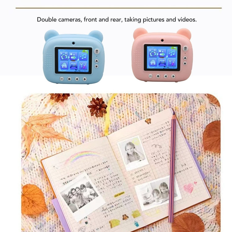 Fotocamera istantanea per bambini con doppio obiettivo 1080P